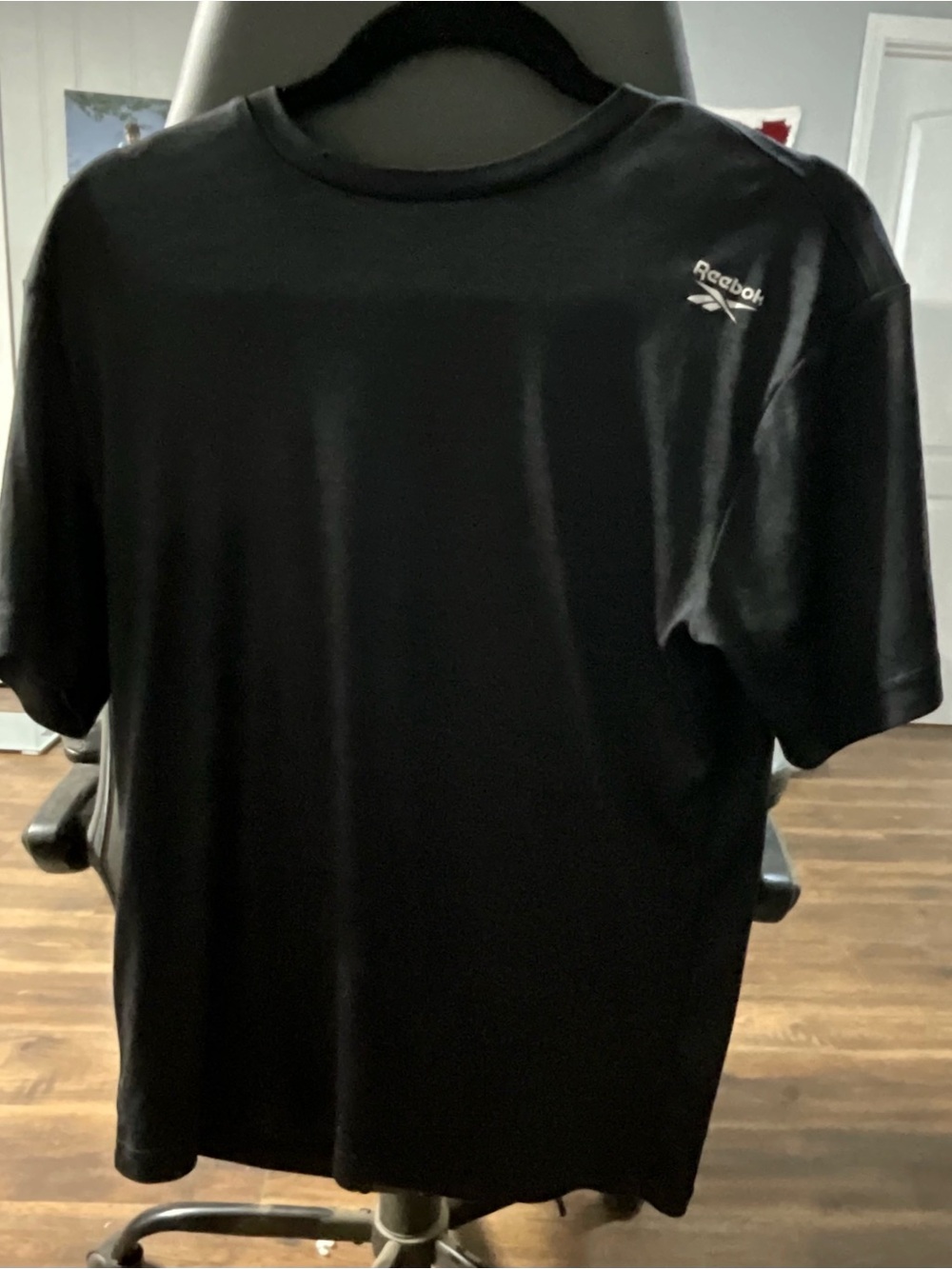 Reebok Men’s Heather Black Performance T-Shirt Size Small Athletic Workout Tee